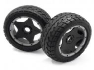 HPI BAJA TARMAC BUSTER TYRE & WHEEL (FRONT PAIR) 4742